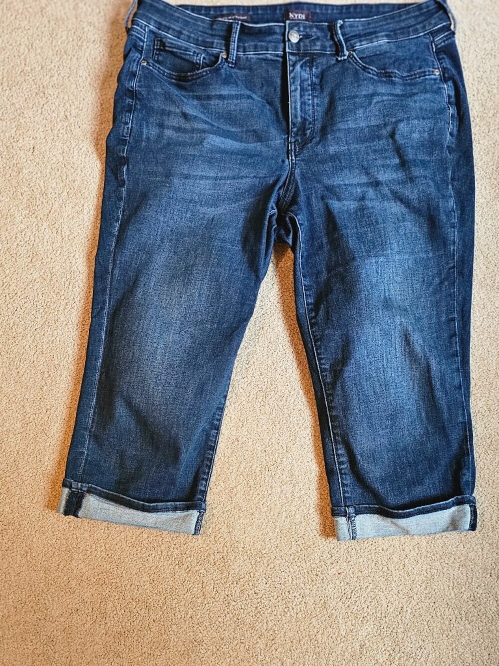 Womens NYDJ Dayla Cropped Denim Jeans 16W